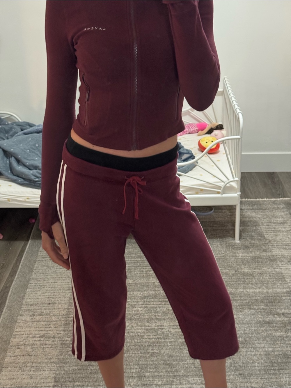 Zena Sport Cherry Red Jogger Bottoms